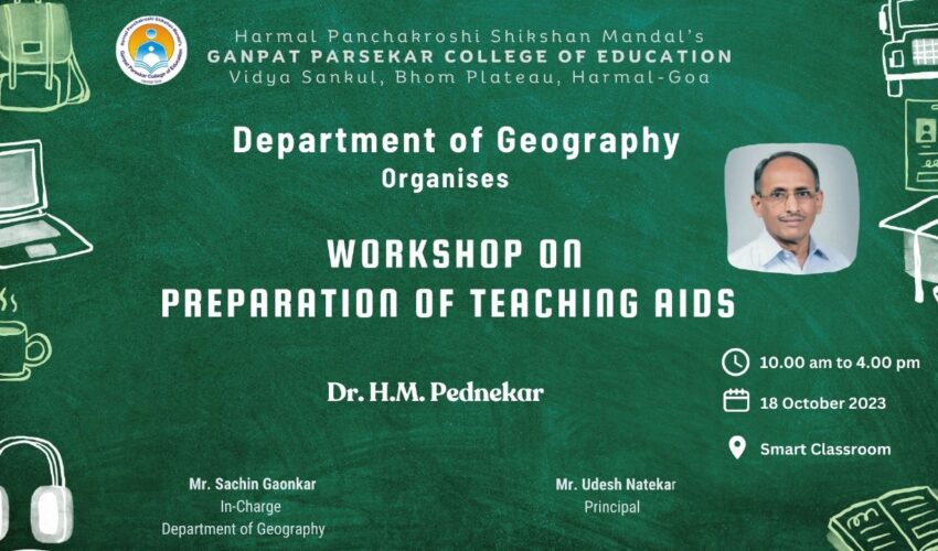 Workshop on Preparation of Teaching Aids