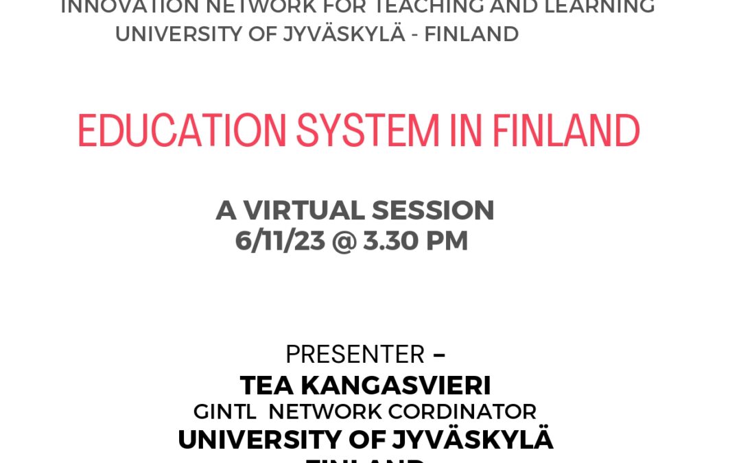 Virtual Session on ‘Education System in Finland’