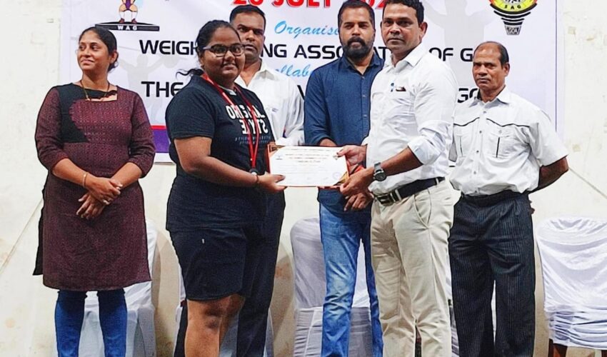 Goa state weightlifting championship 2023