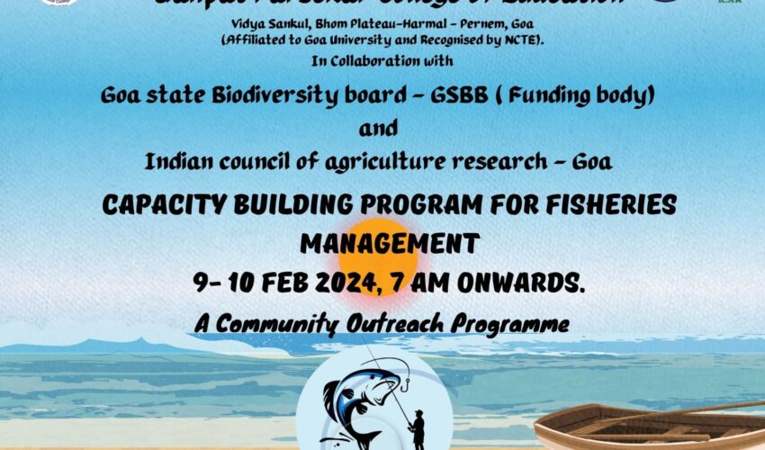 Capacity Building Program for Fisheries Department