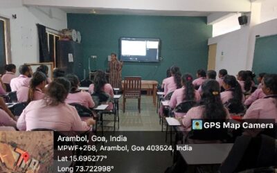 Interactive session on geography by Alumni student for F.Y.B.A.B.Ed students