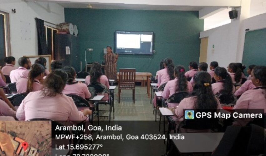 Interactive session on geography by Alumni student for F.Y.B.A.B.Ed students