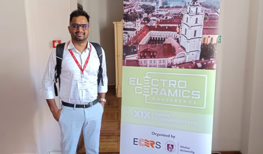 Poster Presentation at the prestigious Electroceramics XIX conference