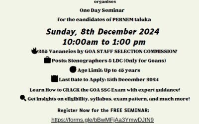 Seminar on ‘How to crack the Goa SSC Exam’