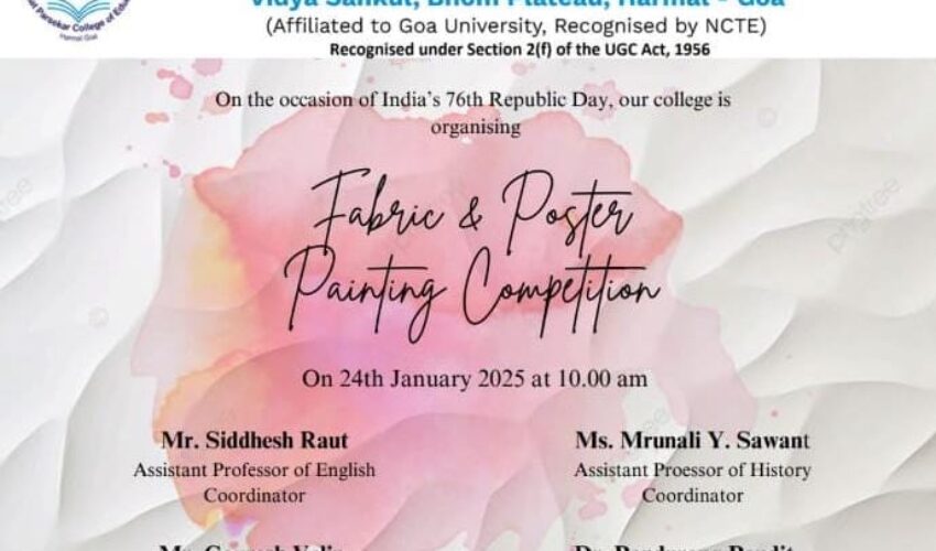 Fabric and Poster Painting Competition