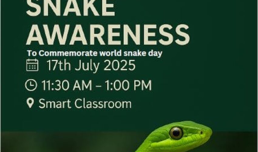 Talk on Snake Awareness