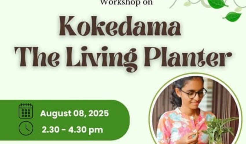 Workshop on Kokedama The Living Planter