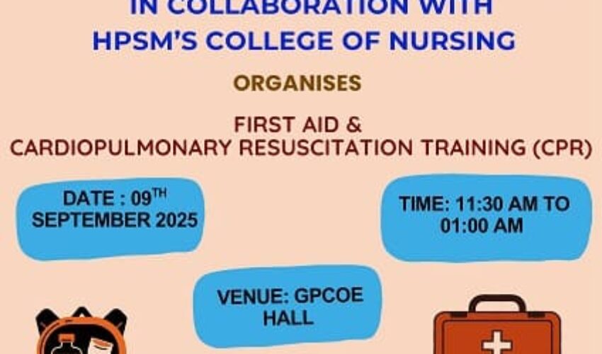 First Aid & Cardiopulmonary Resuscitation Training (CPR)