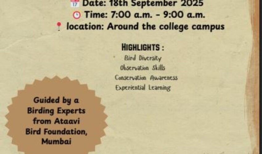 Bird Walk in collaboration with Ataavi Bird Foundation