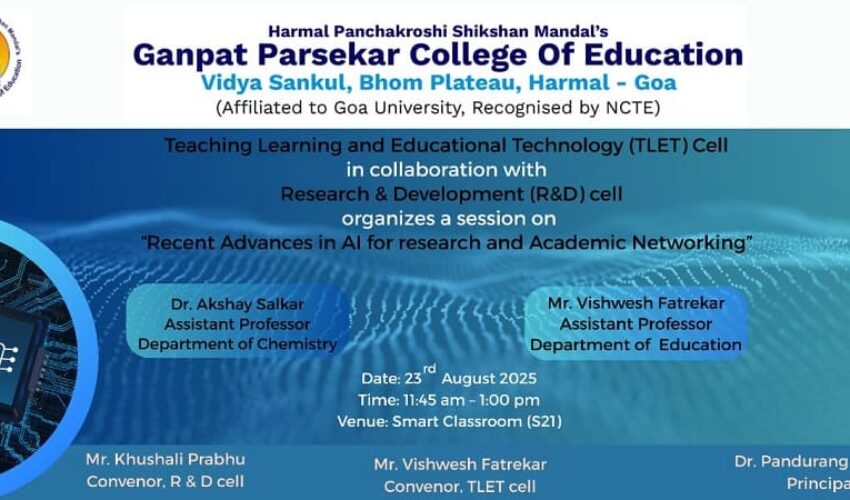 Session on “Recent Advances in AI for Research & Academic Networking”