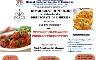 One-day workshop on “Seafood Value Added Product Preparation”