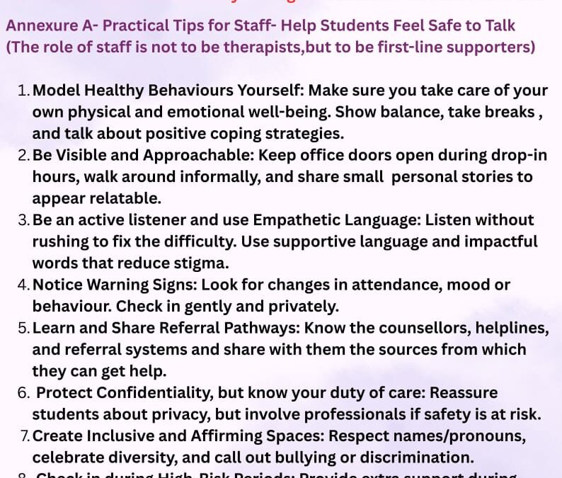 Uniform Mental Health Policy