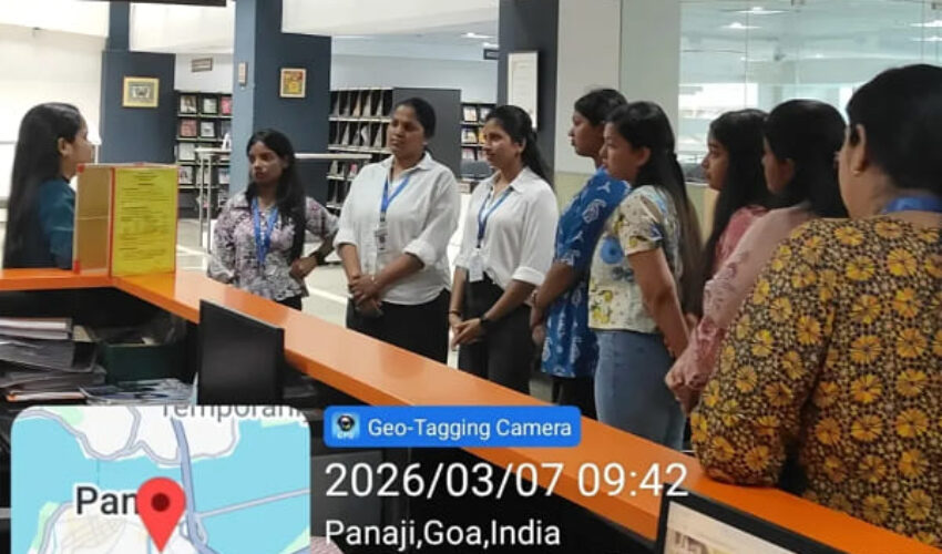 An educational visit to the Goa State Central Library and Gomantak Bhavan