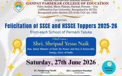 Felicitation of SSCE and HSSCE Toppers 2025-26