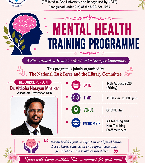 Talk on ‘Mental Health’