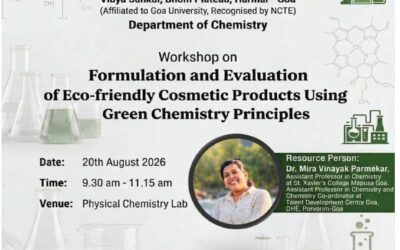 Workshop on Formulation and Evaluation of Eco-Friendly Cosmetic Products using Green Chemistry Principles