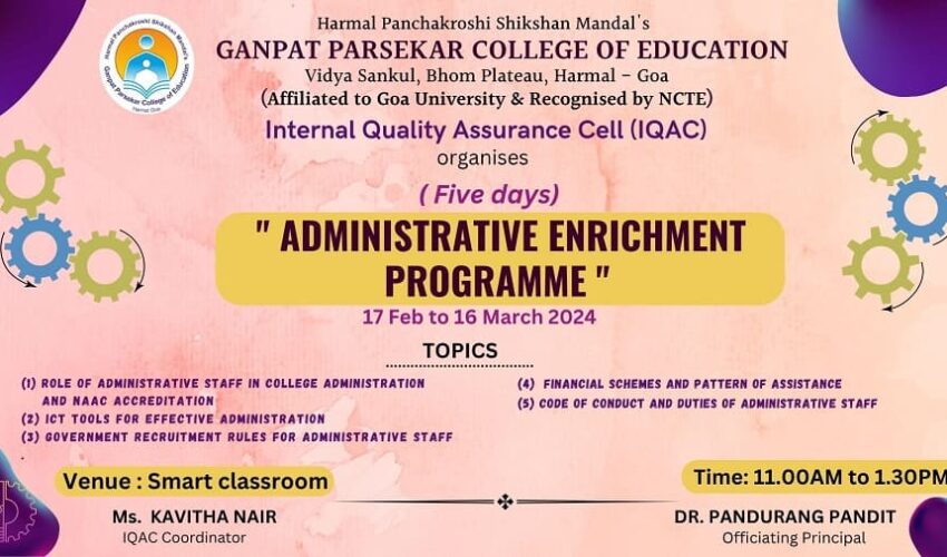 Administrative Enrichment Programme