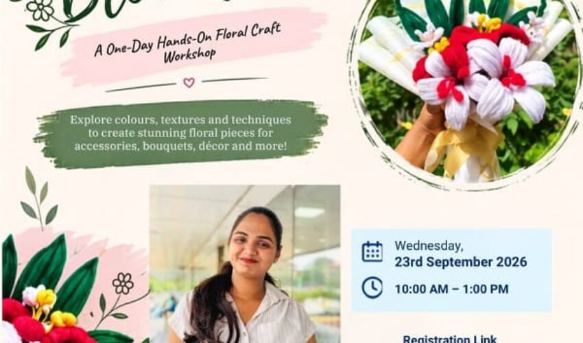 A One-Day Hands-on Floral Craft Workshop ‘BloomCraft’